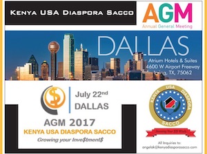 Kenya Diaspora Sacco AGM 2017