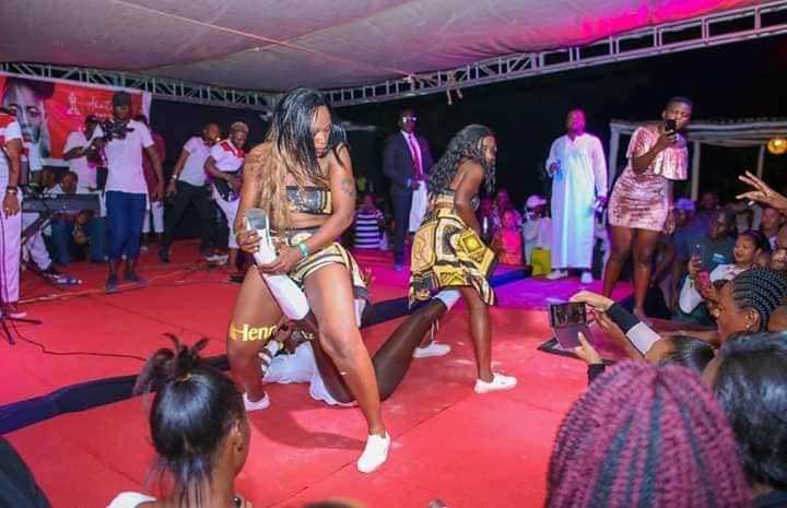 Akothee during a performance