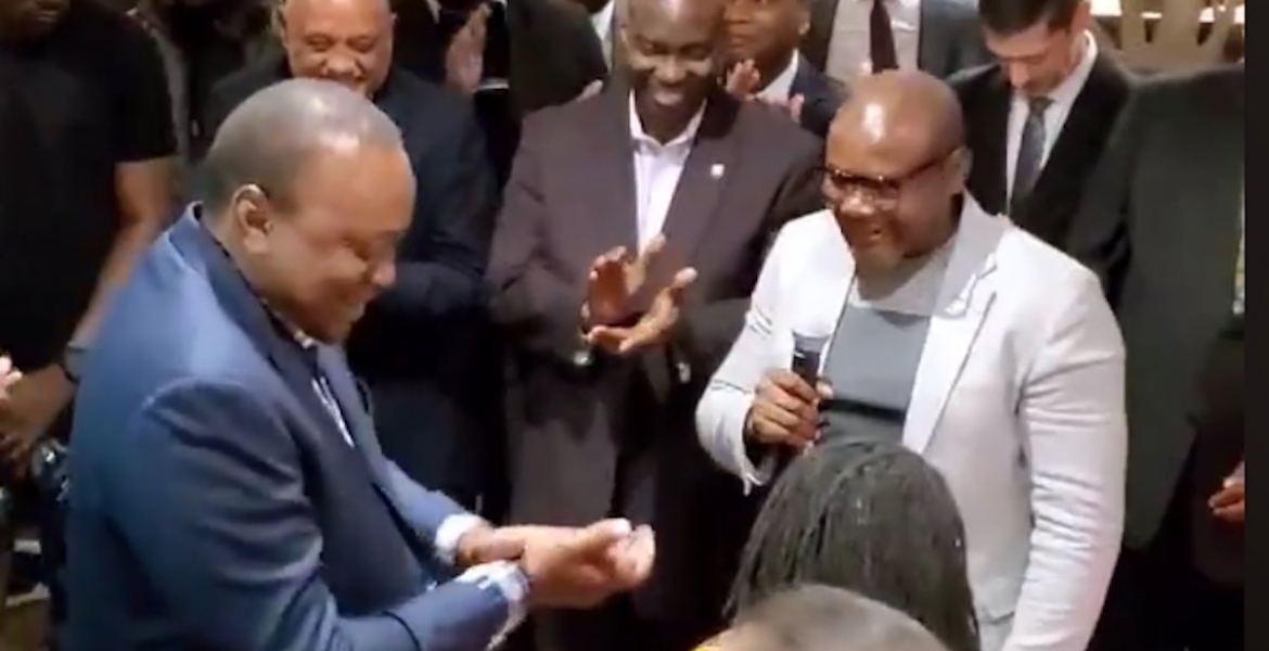 President Uhuru Kenyatta Visits New Kenyan-Owned Restaurant in Washington, DC [VIDEO]