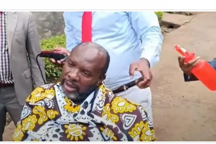 Kirinyaga MCA Shaves Head, Beard to Celebrate Governor Waiguru’s Impeachment