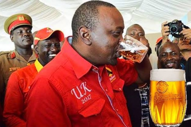 Uhuru Names His Favorite Kenyan-Made Beer Brand