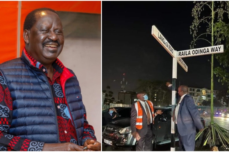 Mbagathi Way in Nairobi Officially Renamed Raila Odinga Way