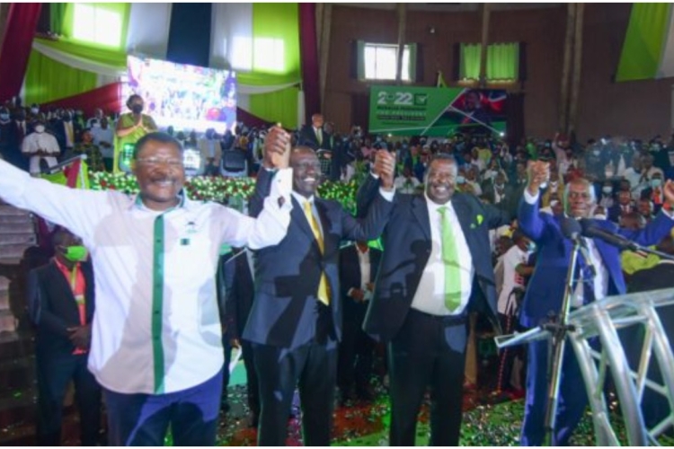 Ruto, Mudavadi Join Forces Ahead of August Elections 