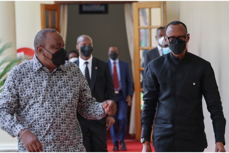 Uhuru Holds Talks with Rwanda President Paul Kagame in Nairobi
