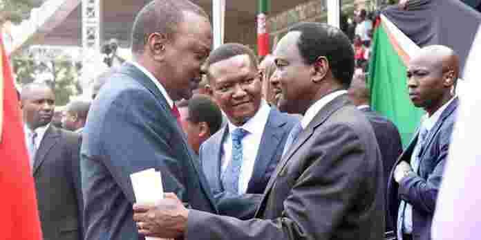 Kalonzo Vows to Work with President Uhuru, Says No One Will Come Between Them