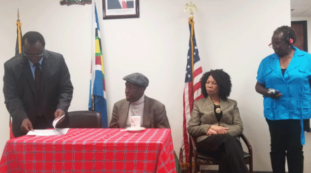 US-Based Kenyan Author Prof. Ngugi wa Thiong’o Hails Huduma Namba as He Registers in Los Angeles