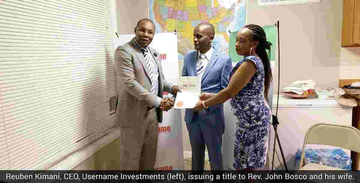 Username Delivers Title Deeds for the Ngong Project, Including to Clients in the Diaspora
