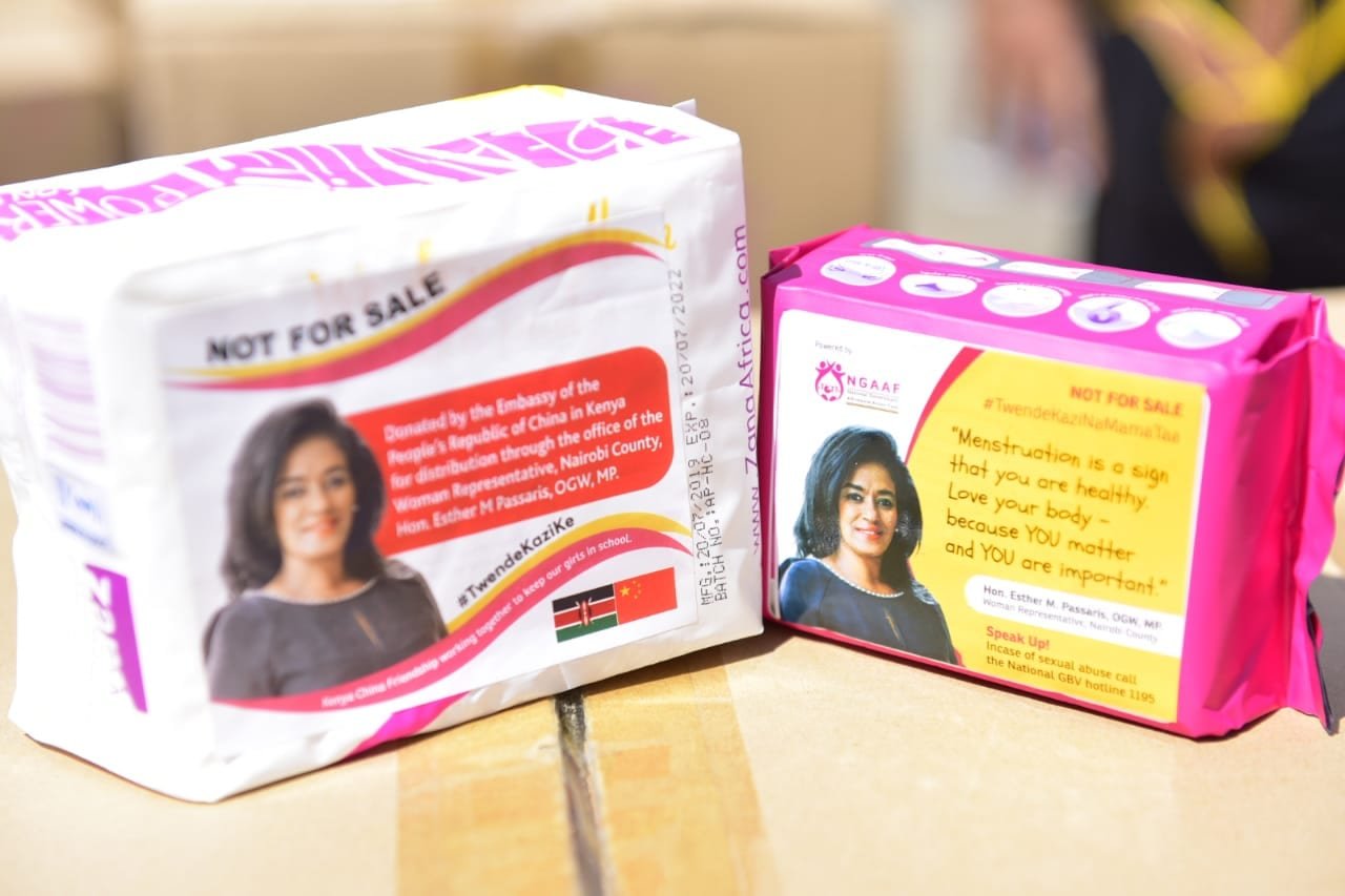 Esther Passaris Under Fire for Donating Sanitary Pads Branded with Her Portrait