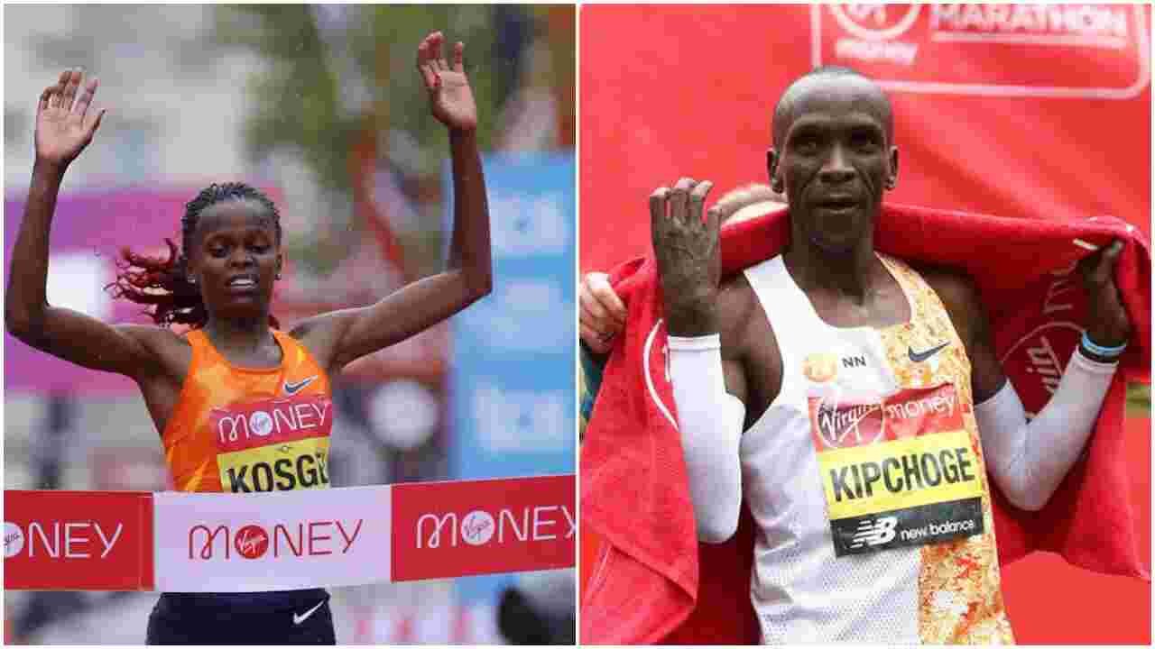 London Marathon: Kenya’s Eliud Kipchoge Suffers First Defeat in 7 Years, Brigid Kosgei Defends Title