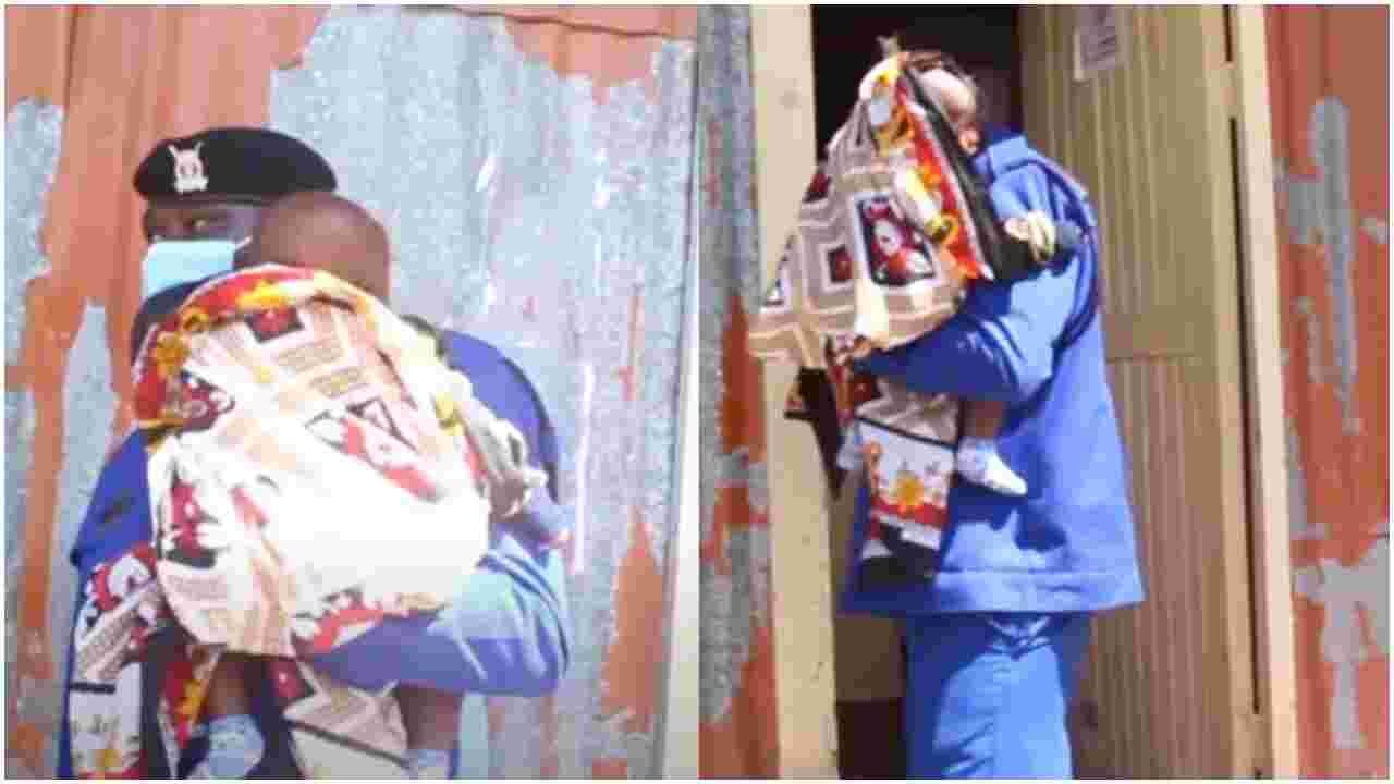 Policeman Praised for Babysitting for Teen Mother Sitting for KCPE Exam