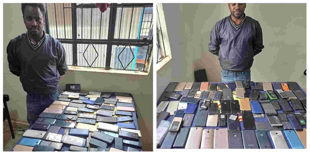 Nairobi Man Arrested in with 93 Suspected Stolen Mobile Phones