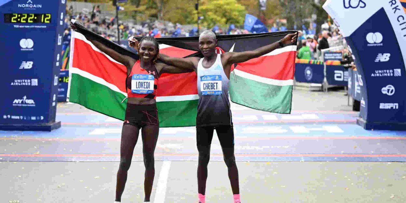 Kenyans Evans Chebet and Sharon Lokedi Win New York Marathon Titles