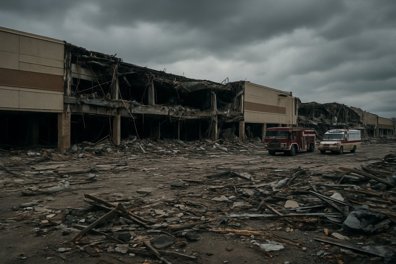 Ukraine Mall Attack Leaves Nine Missing, President Zelensky Condemns 'Despicable' Strike