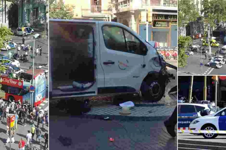 Terror Attack: At Least 13 Killed, over 50 Injured As Van Plows into Crowd in Barcelona, Spain