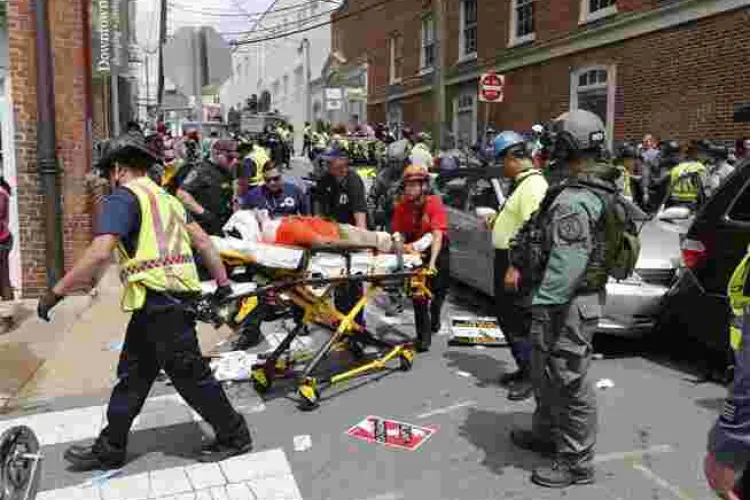 1 Dead, 19 Injured As Car Ploughs into Anti-White Supremacist Protesters  in Charlottesville, Virginia