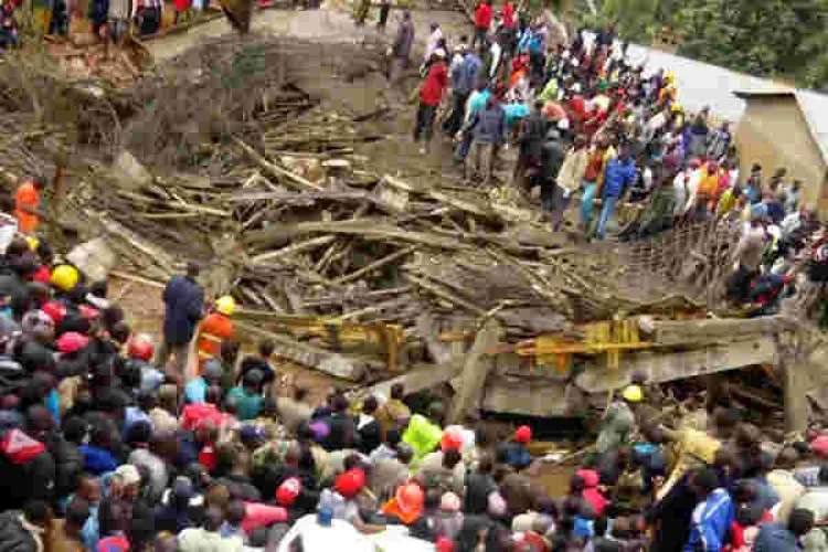 40 Injured as Building Collapses in Kapsabet Town, Nandi County