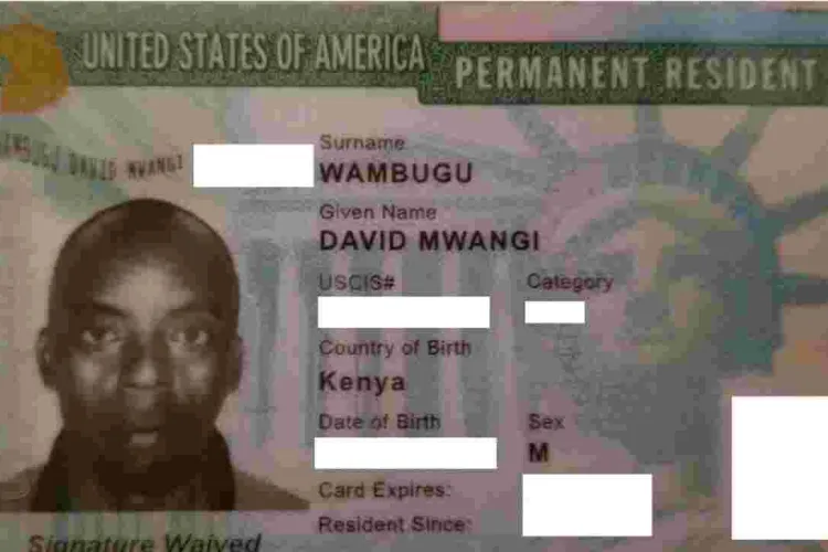 Lost and Found Green Card in Baltimore, MD Belonging to a Kenyan National