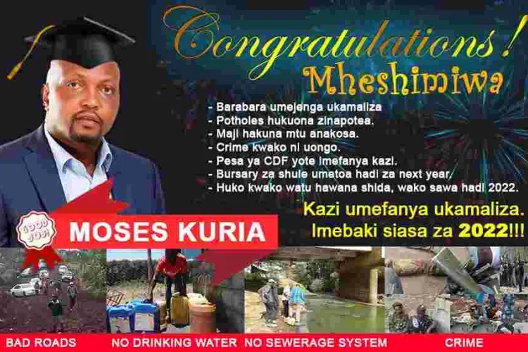 #CongratulationsMheshimiwa: Kenyans On Twitter Troll MPs Operating Under 'Tangatanga Movement'