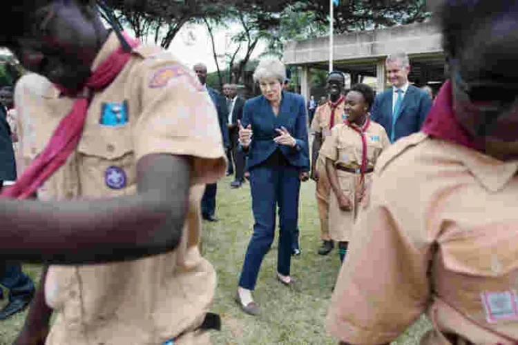 British Prime Minister Theresa May's Dance Moves in Nairobi Elicit Mixed Reactions [VIDEO]