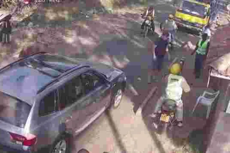 VIDEO of a Mzungu Assaulting a Kenyan Security Guard at an Estate in Nairobi Goes Viral