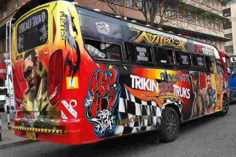 Matutu Owners Ordered to Remove Graffiti in Michuki Rules Enforcement