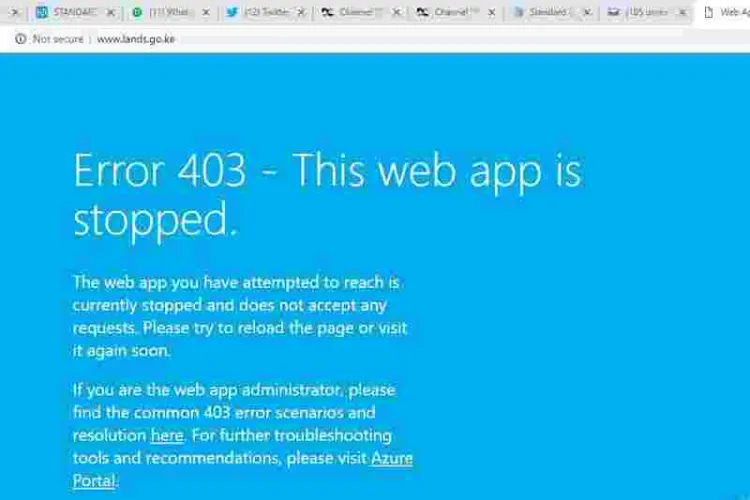 Immigration's Among Several Kenya Gov't Websites Shutdown By Microsoft