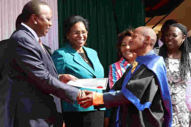 'Githeri Man' Successfully Completes Alcohol Rehabilitation Program, Receives Certificate from President Uhuru