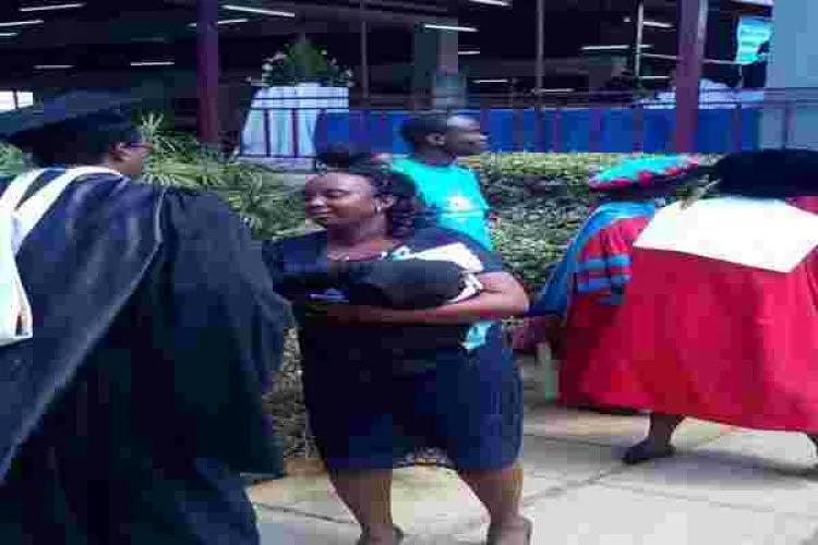 Mother 'Graduates' on Behalf of His Son who Died Four Days Before His Graduation at Daystar University