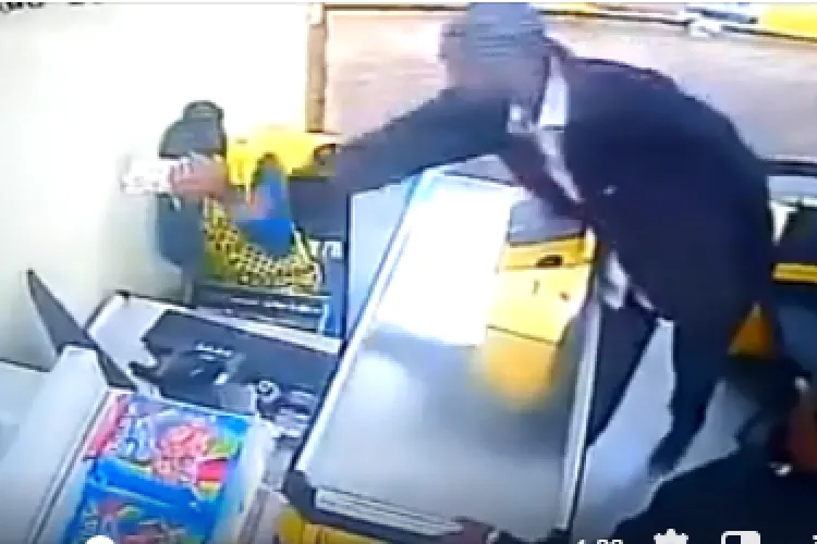 [VIDEO] Uproar as Kenyan Man is Captured on CCTV Beating Female Supermarket Cashier