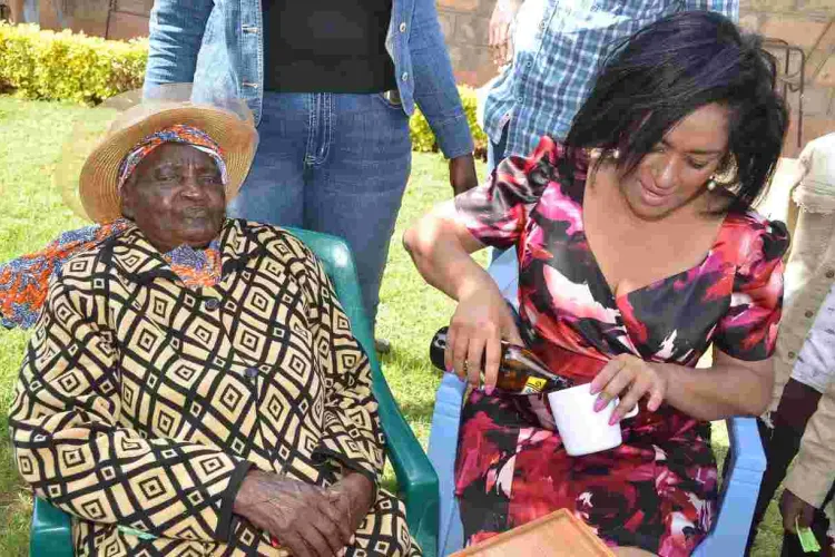 Kenyans Online React After Esther Passaris Served Beer to Elderly People on Christmas