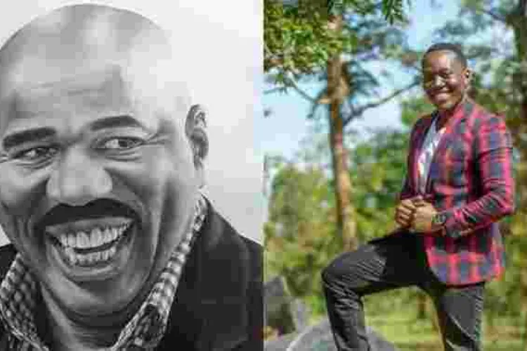 US Comedian and TV Host Steve Harvey Seeks to Meet Kenyan Artist Who Drew His Portrait
