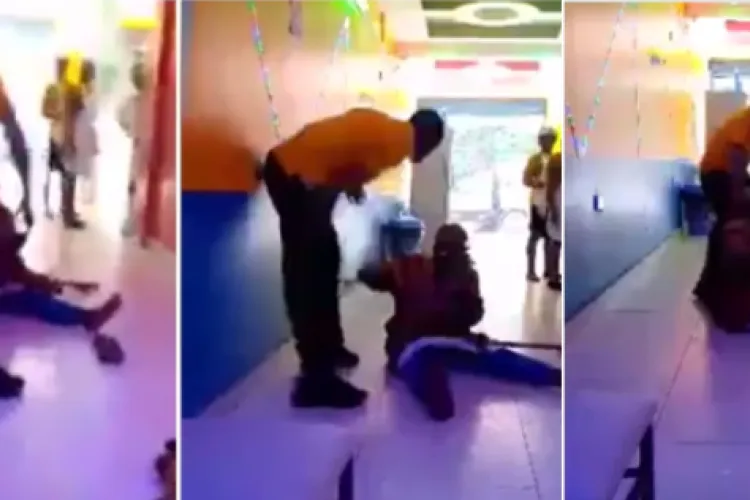 Uproar as Kenyan Hotelman is Filmed Whipping Disabled Woman [VIDEO]