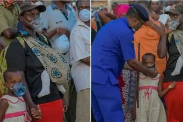 Kenyan Woman Who was Photographed Wearing Face Mask Made from Plastic Bottle Gifted Sh100,000
