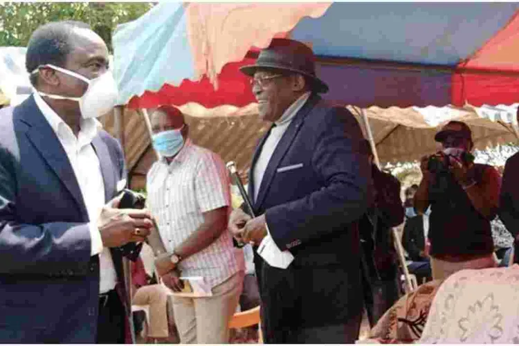 Drama as Furious Muthama Nearly Fights Kalonzo During a Burial Ceremony After Remarks About His Estranged Wife 