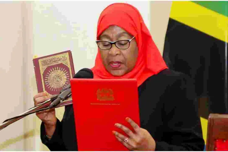 Samia Suluhu Sworn-in as Tanzania's First Female President 