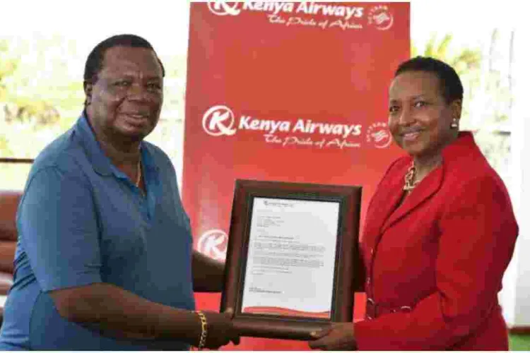 Kenya Airways Gifts Francis Atwoli a Free Business Class Return Ticket to a Destination of His Choice