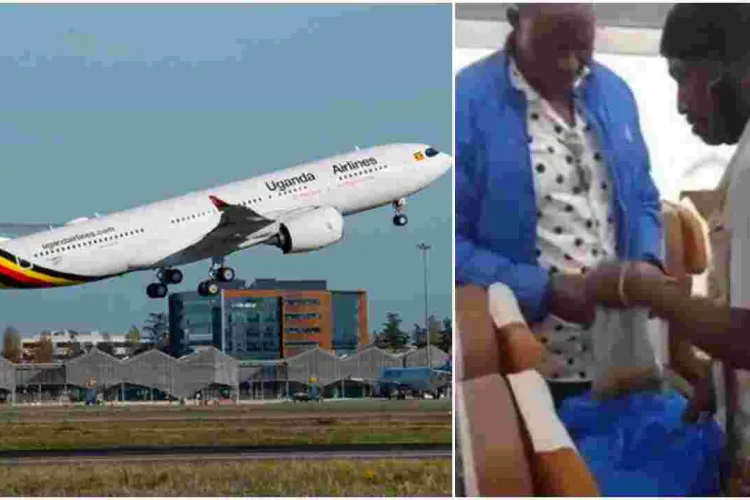 Uganda Airlines Crew Suspended for Allowing Man to Hawk Grasshoppers in a Flight 