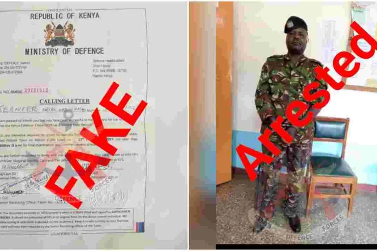 KDF Imposter Arrested Trying to Con a Woman of Sh400,000 