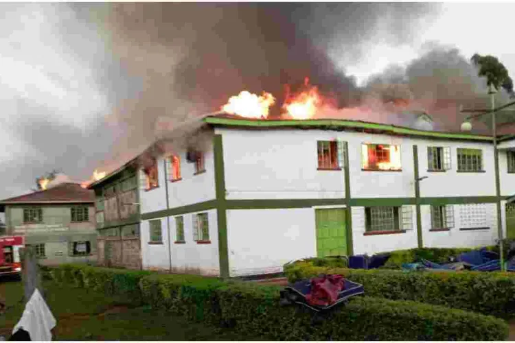 Kakamega High School Closed as Fire Destroys Two Hostels, 16 Students Arrested 