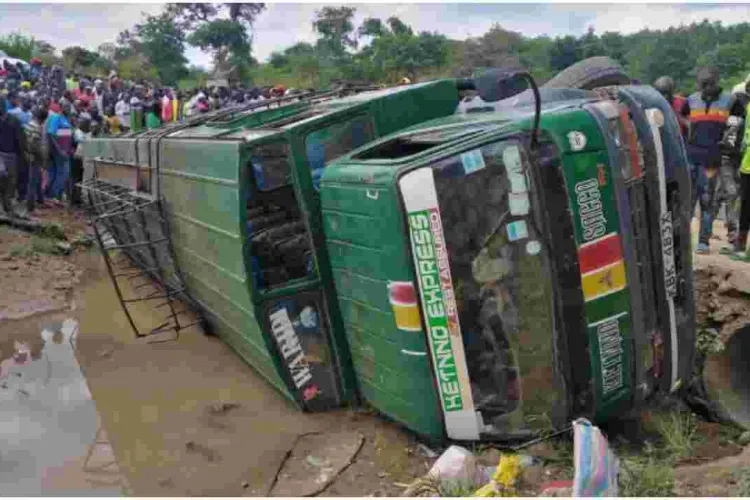 11 People Killed After Passenger Bus Plunges into a River in Embu 