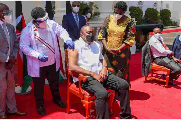 President Uhuru Receives a Covid-19 Vaccine Booster Shot 