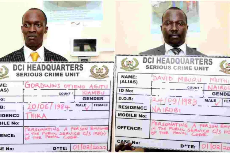 Two Suspects Impersonating EACC Officials Arrested in Nairobi 