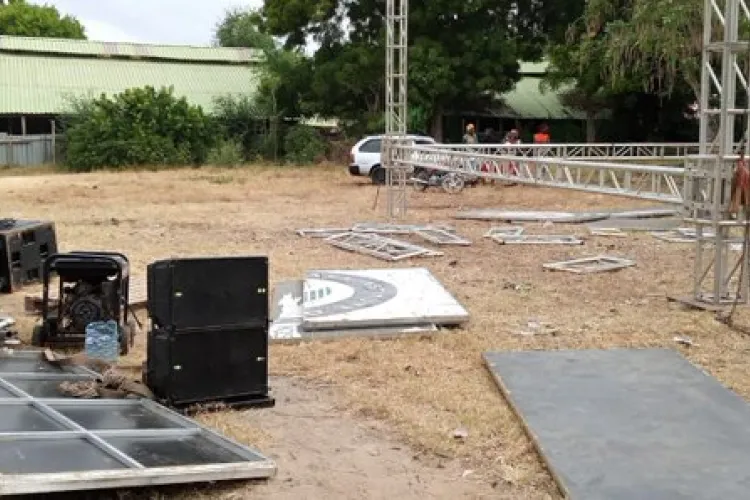 Youth Destroy Venue for Ruto's Political Meeting in Kilifi 
