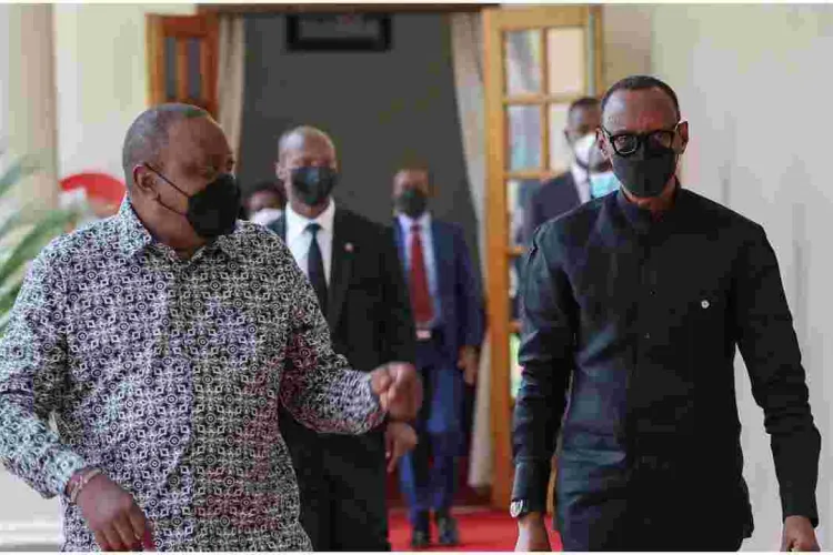 Uhuru Holds Talks with Rwanda President Paul Kagame in Nairobi