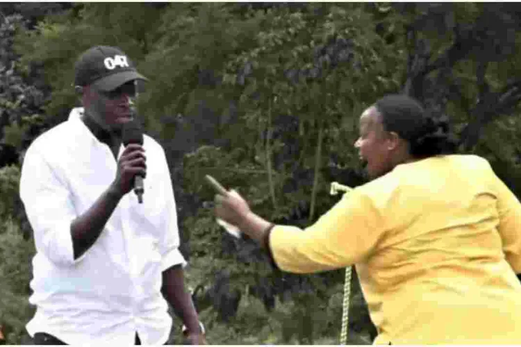 Drama as Senator Johnson Sakaja, Bishop Margaret Wanjiru Clash at a Nairobi Rally 