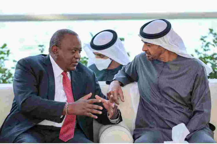 President Uhuru Holds Talks with Crown Prince Sheikh Mohamed Bin Zayed Al Nahyan of Abu Dhabi