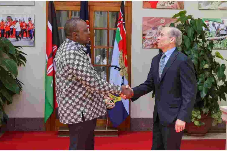US Billionaire Businessman Fisk Johnson Pays a Courtesy Call on President Uhuru 