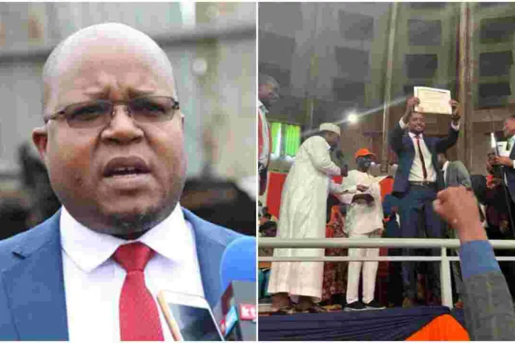 Bonchari MP Pavel Oimeke Protests As ODM Gives a Direct Ticket to US-Based Kenyan 