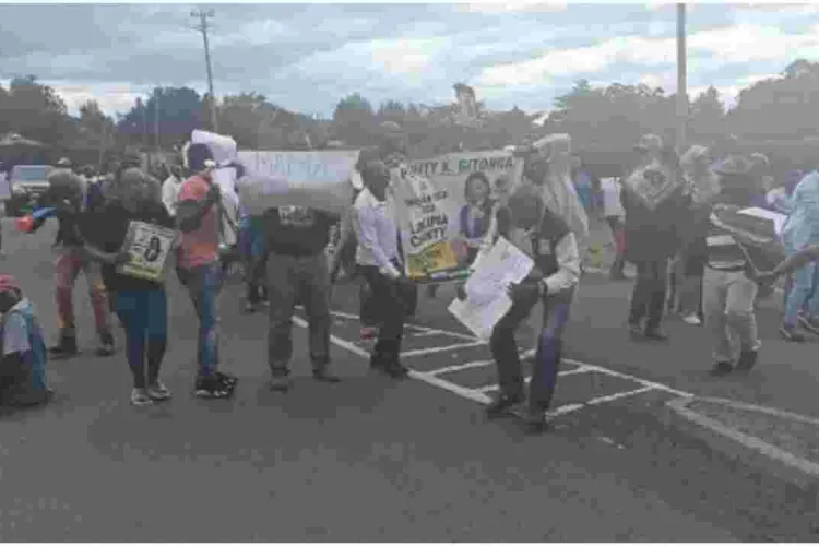 Protestors Block Roads in Nanyuki Disputing UDA Nomination Results