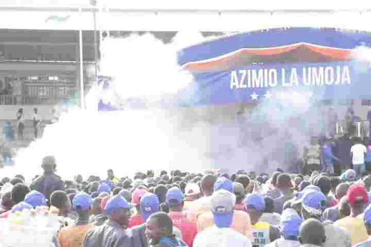 Martha Karua’s Rally at Gusii Stadium Ends Abruptly After Teargas Explosion